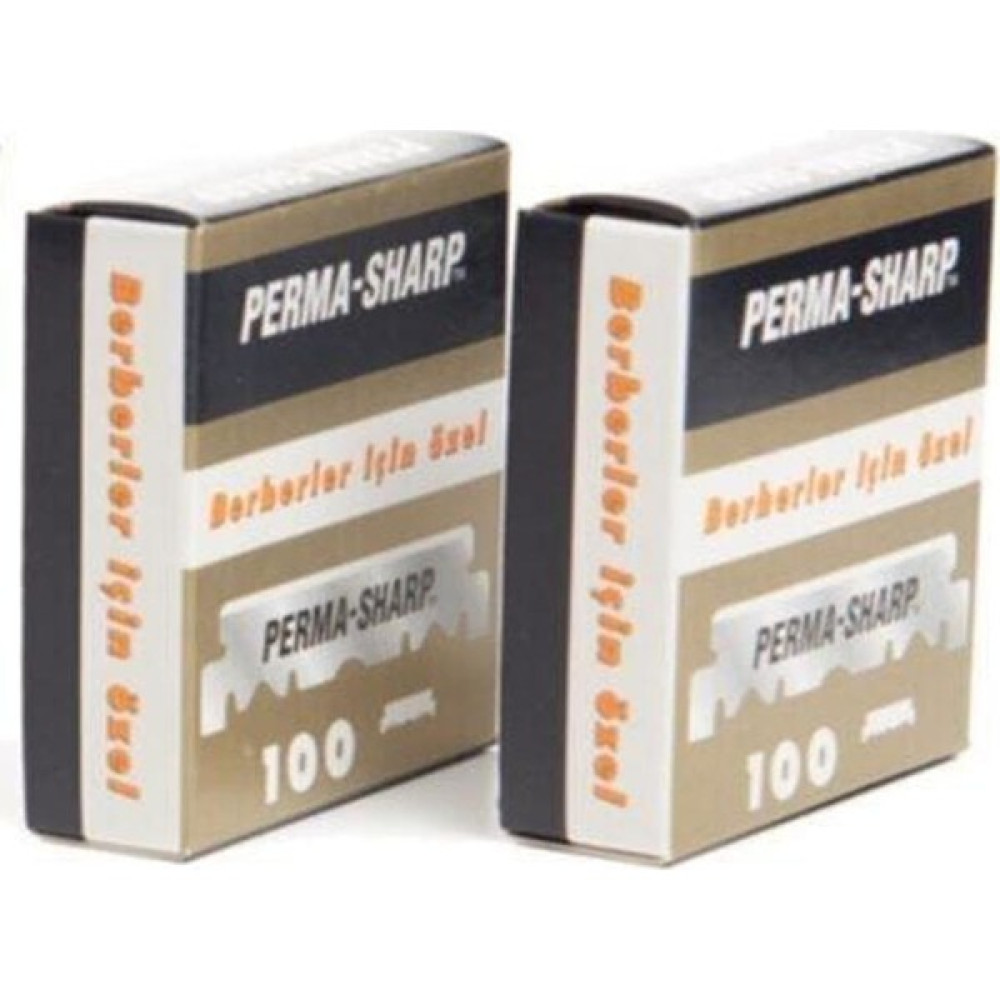 Perma-Sharp Berberler Için Özel 100 Adet Yarım Jilet x 2 Paket Tıraş Bıçağı ve Yedekleri Fiyatı
