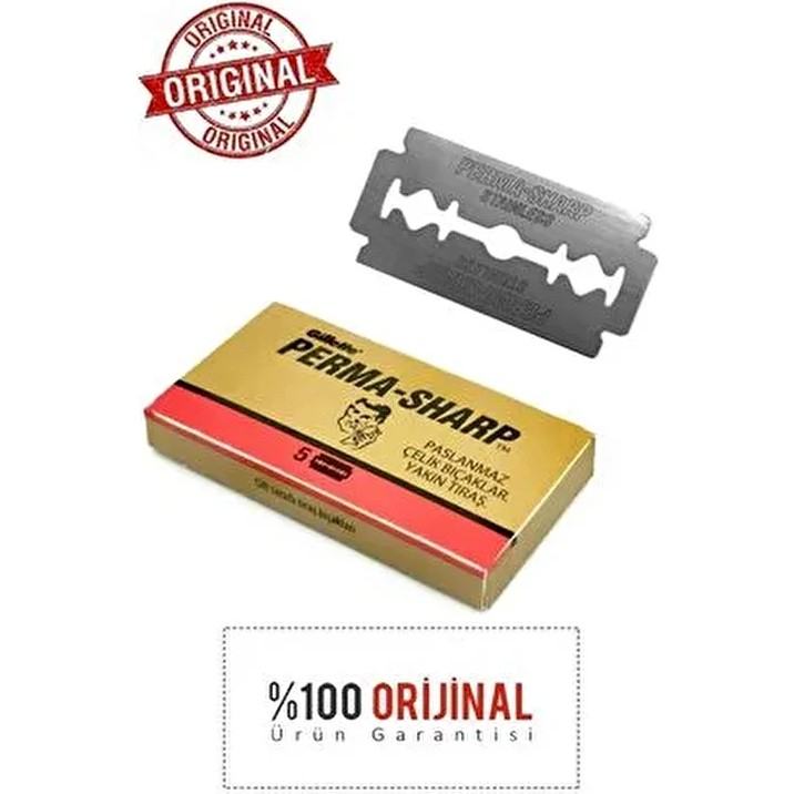 Permasharp 10 Pakette 50 Yaprak Orijinal Jilet Kullan-At Özelliği ile Pürüzsüz Tıraş Deneyimi Diğer Fiyatı
