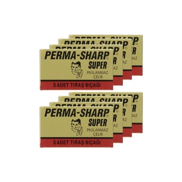 Permasharp Gillette Perma-Sharp 5'li Traş Jileti 20 Paket Diğer Fiyatı