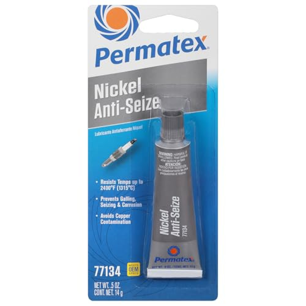 Permatex 77134 Nickel Anti-Seize Lubricant, 0.5 oz Tube