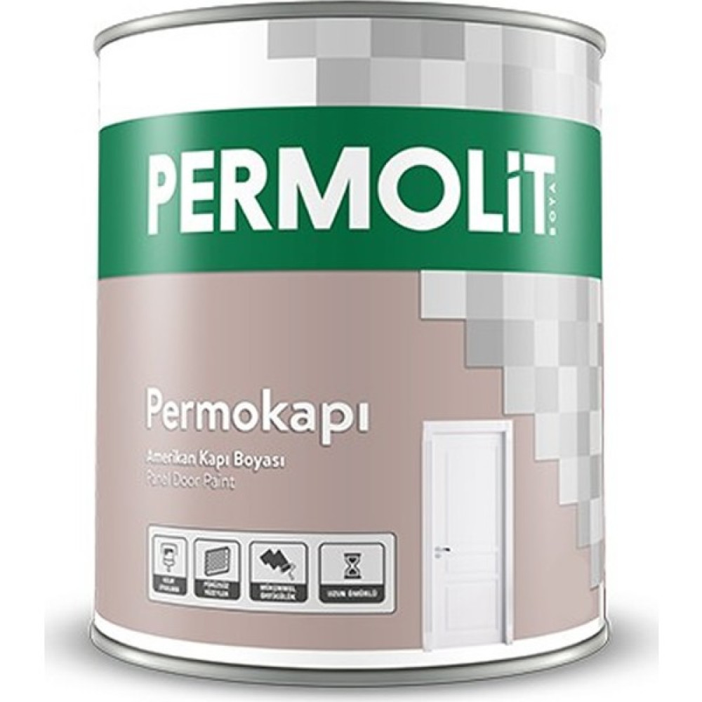 Permolit Amerikan Panel Kapı Boyası Beyaz Sentetik 2,5 Lt Permolit İç Cephe Duvar Boyası Fiyatı