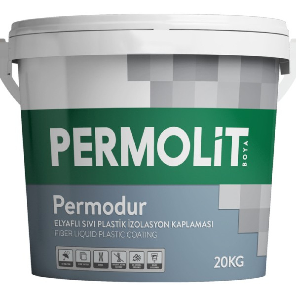 Permolit Elyaflı Sıvı Plastik Izolasyon Kaplaması 20KG Dış Cephe Yalıtım Malzemeleri Fiyatı