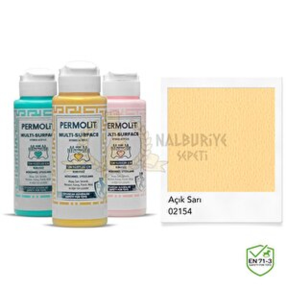 Permolit Multi Surface Akrilik Hobi Boyası Açık Sarı 120 Ml. Akrilik Boya Fiyatı
