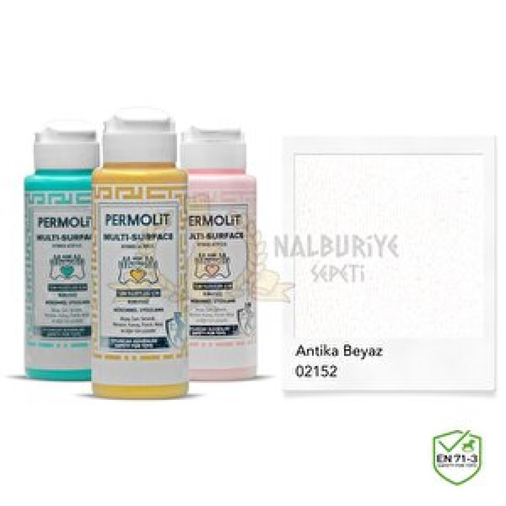 Permolit Multi Surface Akrilik Hobi Boyası Anti̇ka Beyaz 120 Ml. Akrilik Boya Fiyatı