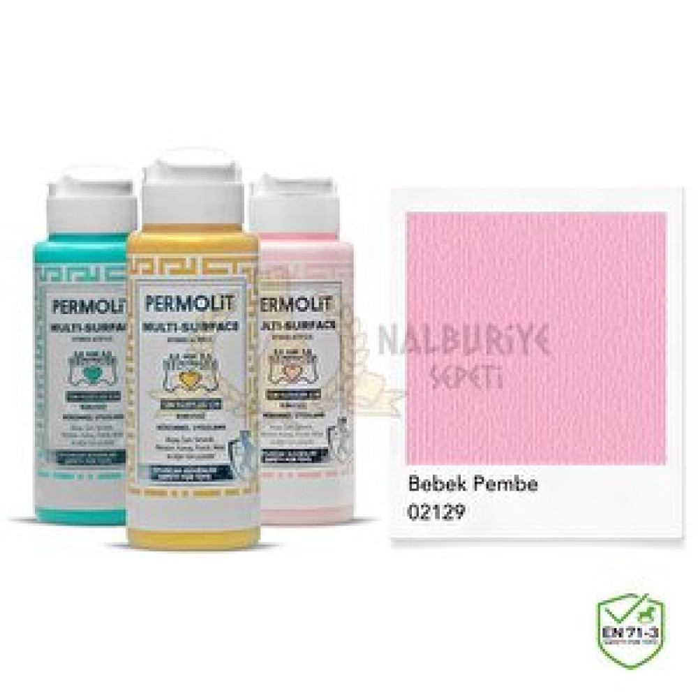 Permolit Multi Surface Akrilik Hobi Boyası Bebek Pembe 120 Ml. Akrilik Boya Fiyatı