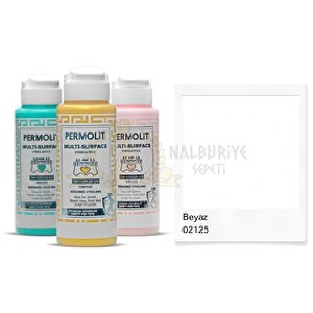 Permolit Multi Surface Akrilik Hobi Boyası Beyaz 120 Ml. Akrilik Boya Fiyatı