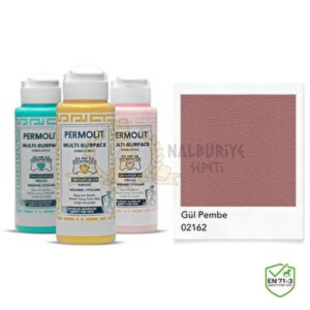 Permolit Multi Surface Akrilik Hobi Boyası Gül Pembe 120 Ml. Akrilik Boya Fiyatı
