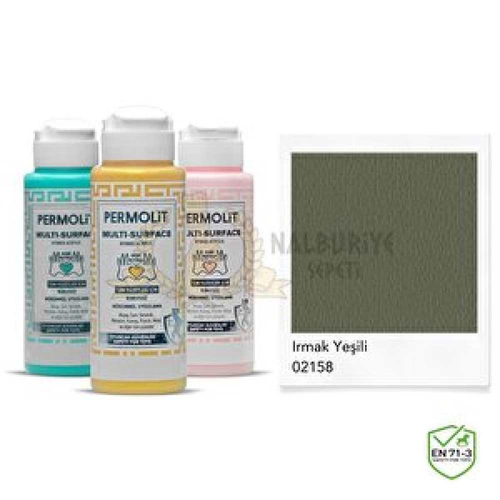 Permolit Multi Surface Akrilik Hobi Boyası Irmak Yeşi̇li̇ 120 Ml. Akrilik Boya Fiyatı