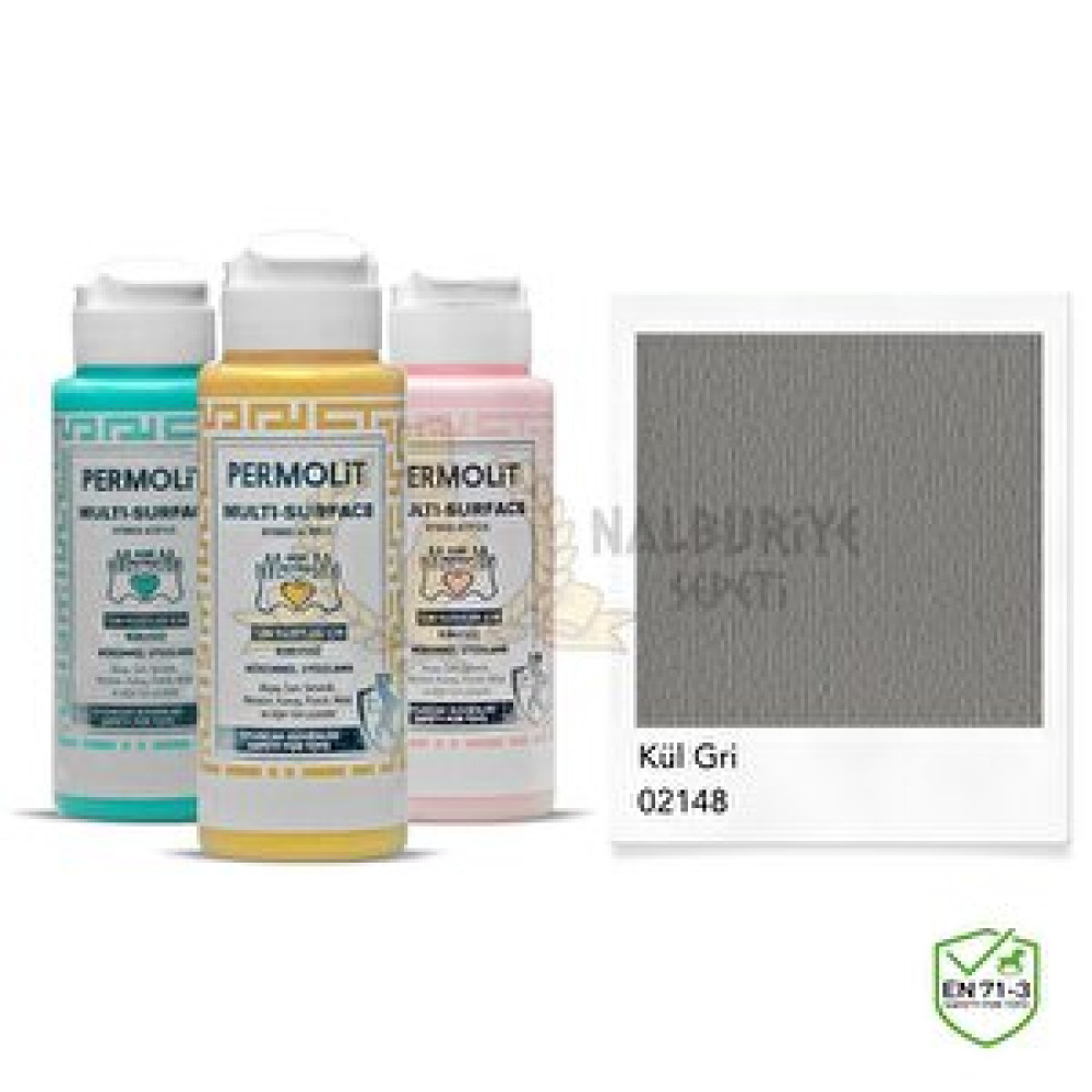 Permolit Multi Surface Akrilik Hobi Boyası Kül Gri̇ 120 Ml. Akrilik Boya Fiyatı