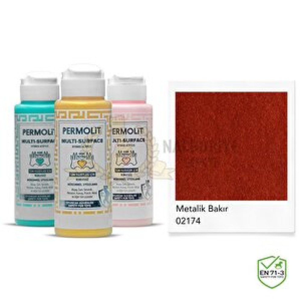 Permolit Multi Surface Akrilik Hobi Boyası Metali̇k Bakır 120 Ml. Akrilik Boya Fiyatı