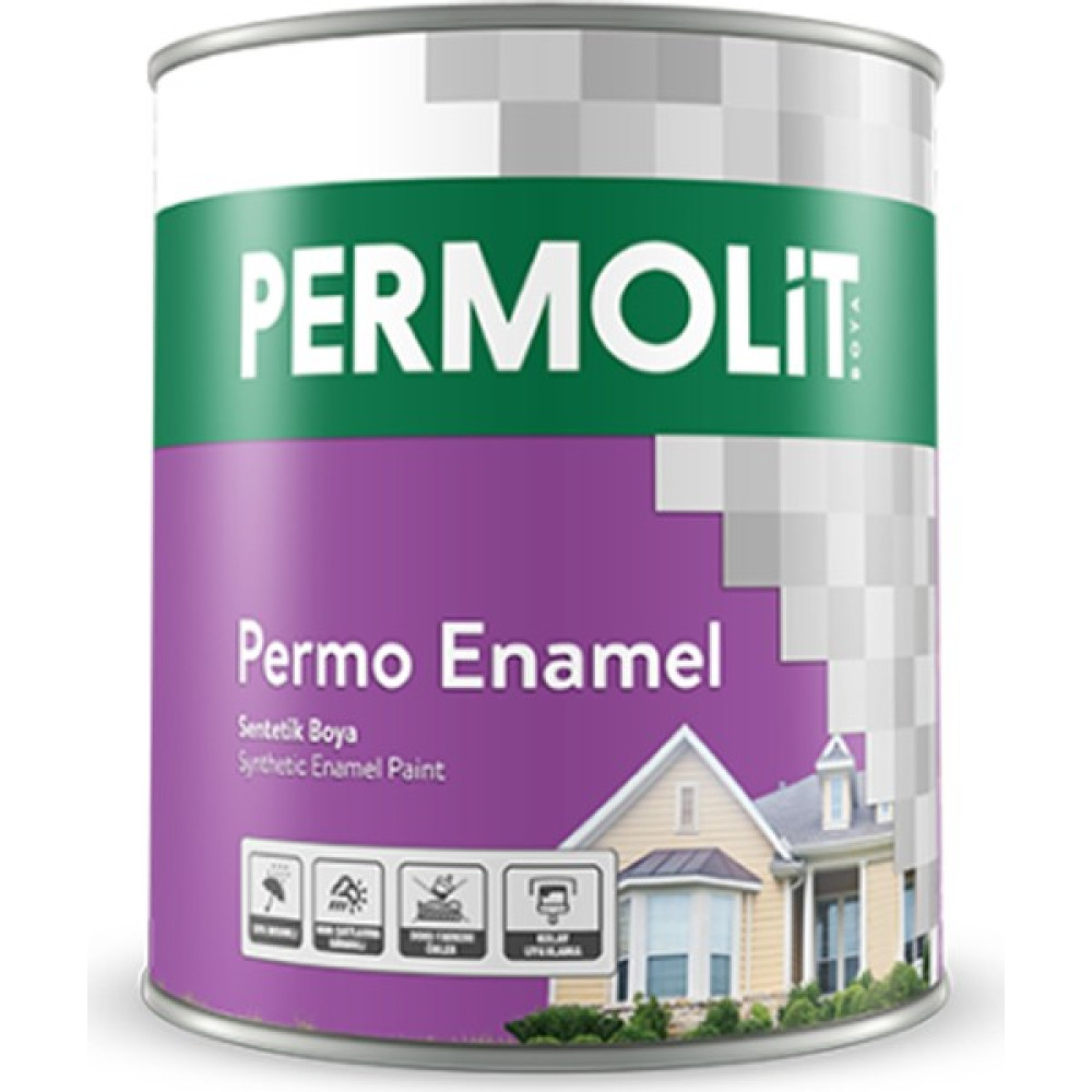 Permolit Permo Enamel Sentetik Siyah 2.5lt - 2,5 lt Boya Malzemeleri Fiyatı