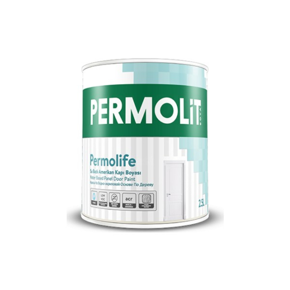 Permolit Permolife Su Bazlı Amerikan Kapı Boyası Beyaz 0,75 lt İç Cephe Duvar Boyası Fiyatı