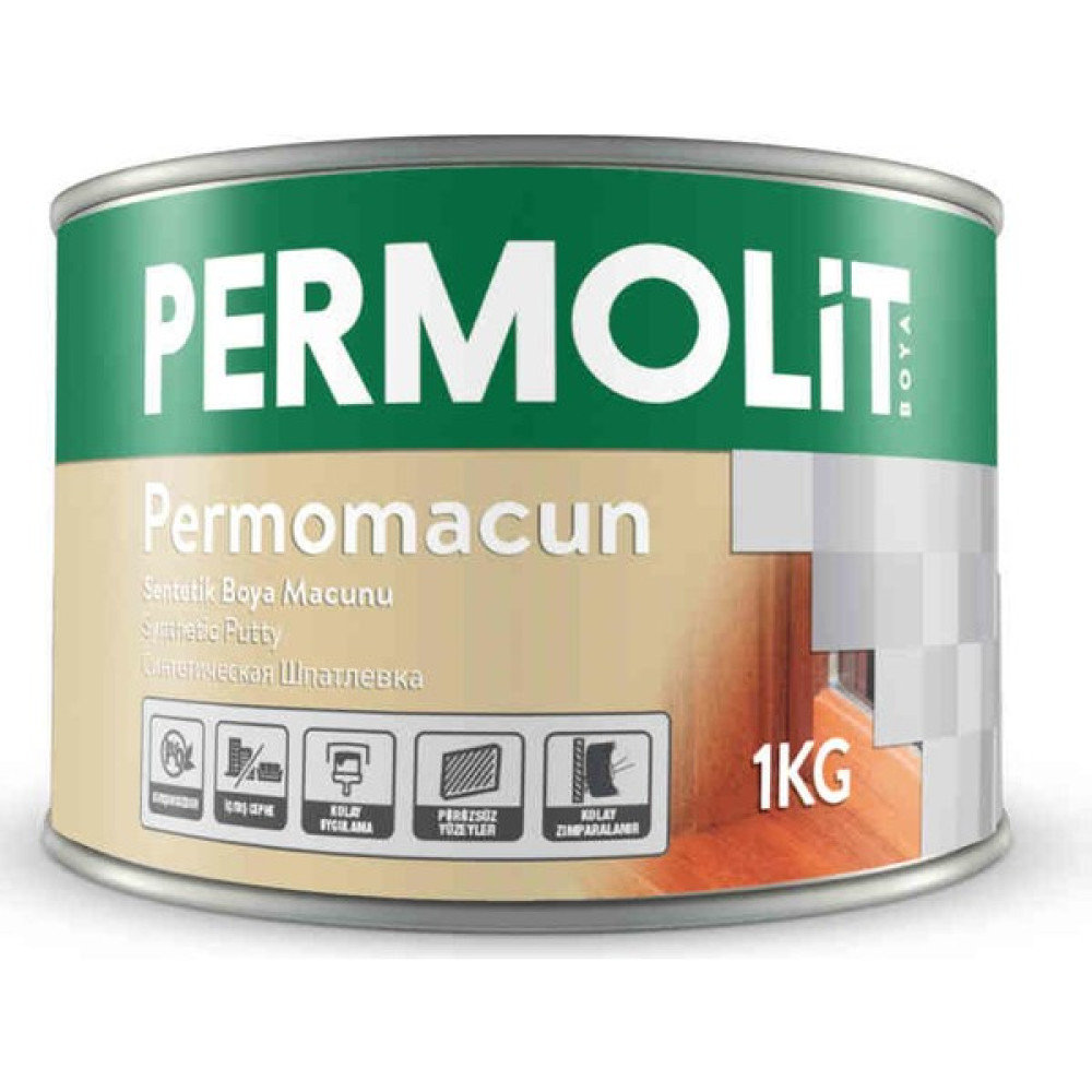 Permolit Permomacun Sentetik Boya Macunu - 1 Kg - Şeffaf Boya Malzemeleri Fiyatı