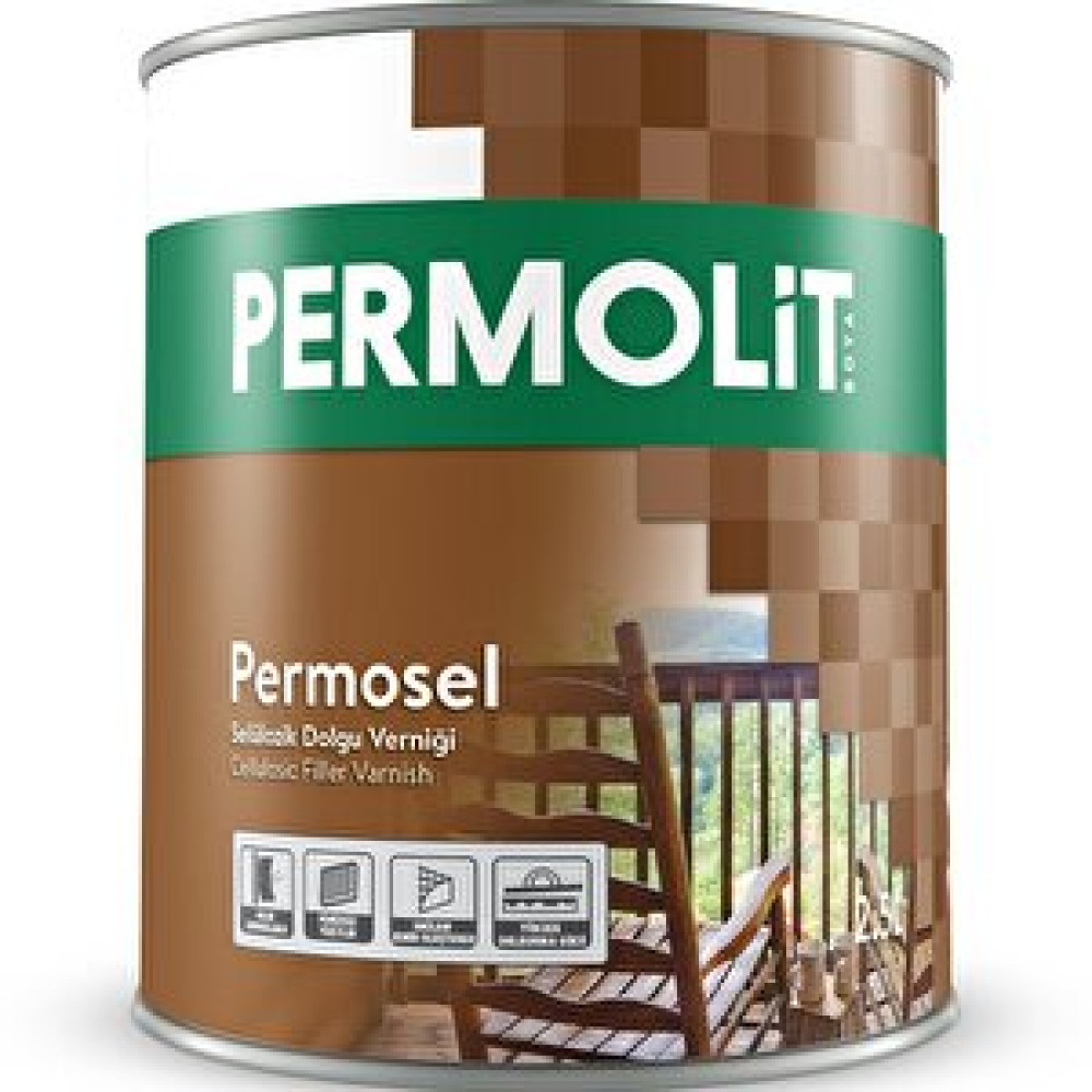 Permolit Selülozik Ahşap Dolgu Verniği 0.75 Lt. Boya Malzemeleri Fiyatı