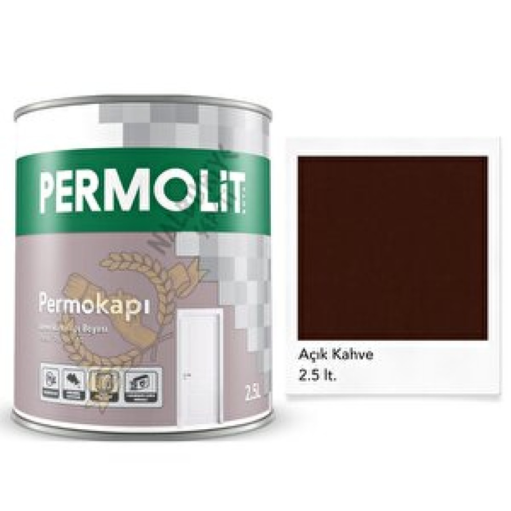 Permolit Sentetik Amerikan Panel Kapı Boyası Açık Kahve 2.5 Lt. Boyalar Fiyatı