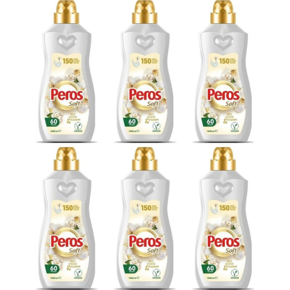 Peros Konsantre Yumuşatıcı İnci Çiçeği & Kaşmir 1440 ml x 6'lı Süper Avantaj Paketi - 1,44 lt Yumuşatıcı Fiyatı