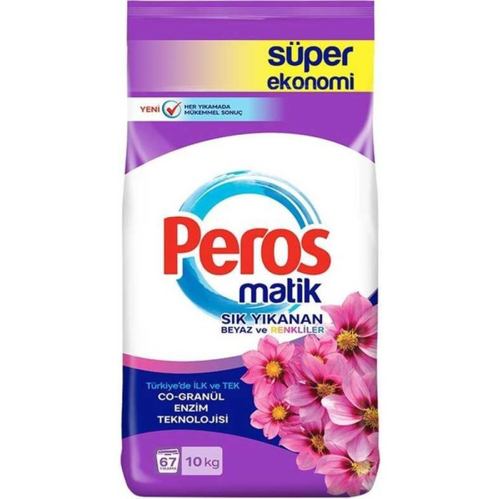 Peros Matik  10 kg Sık Yıkan yıldız Çiçeği Çamaşır Deterjanı Fiyatı