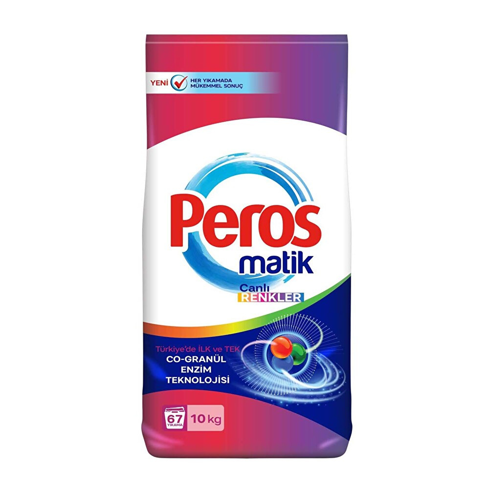 Peros Renkliler İçin 10 Kg 66 Yıkama Çamaşır Deterjanı Fiyatı