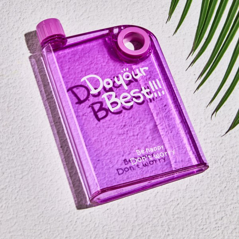 Perottle By Perotti Mona Shinny A5 380ML Bottle Motivasyonel Su Matara Notebook Sporcu Suluk Su Şişesi Halka - Fuşya - Pembe Suluk Fiyatı