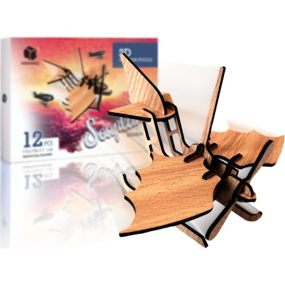 Pershang Deniz Uçağı 12 Parça Ahşap 3D Puzzle Oto Boyaları Fiyatı