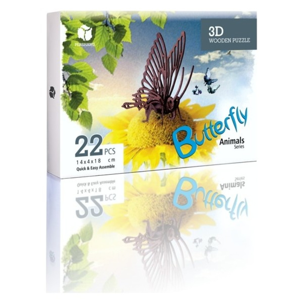 Pershang Kelebek 22 Parça Ahşap 3D Puzzle Oto Boyaları Fiyatı