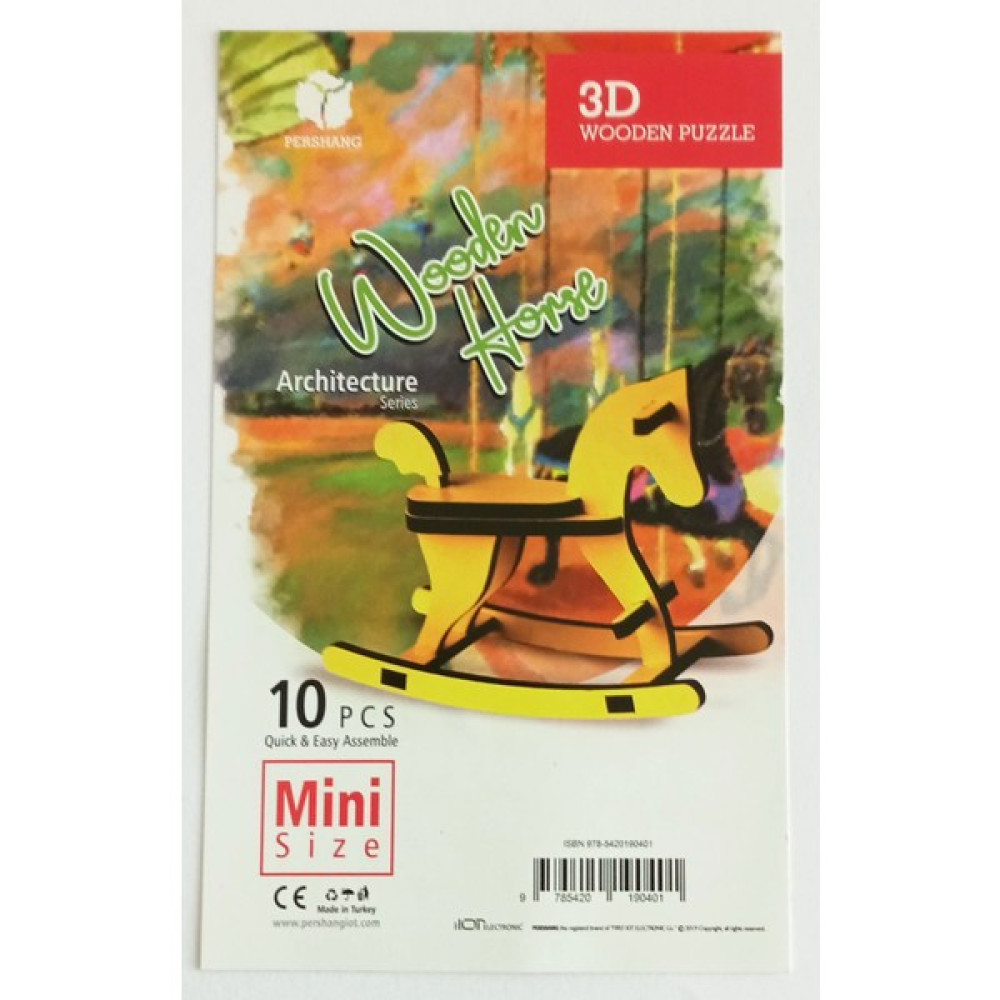 Pershang Sallanan At 10 Parça Mini Ahşap Puzzle Giraffe Pazıl Oto Boyaları Fiyatı