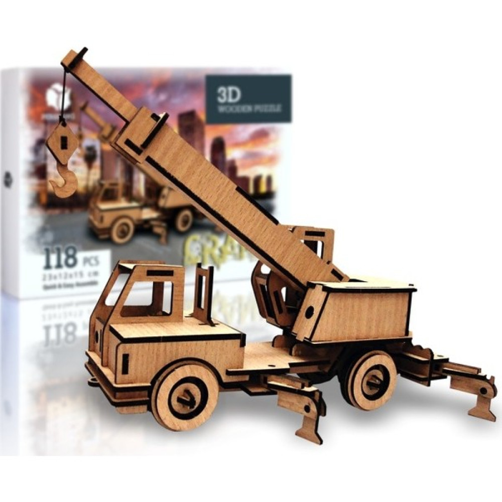 Pershang Vinç 118 Parça Ahşap 3D Puzzle Oto Boyaları Fiyatı