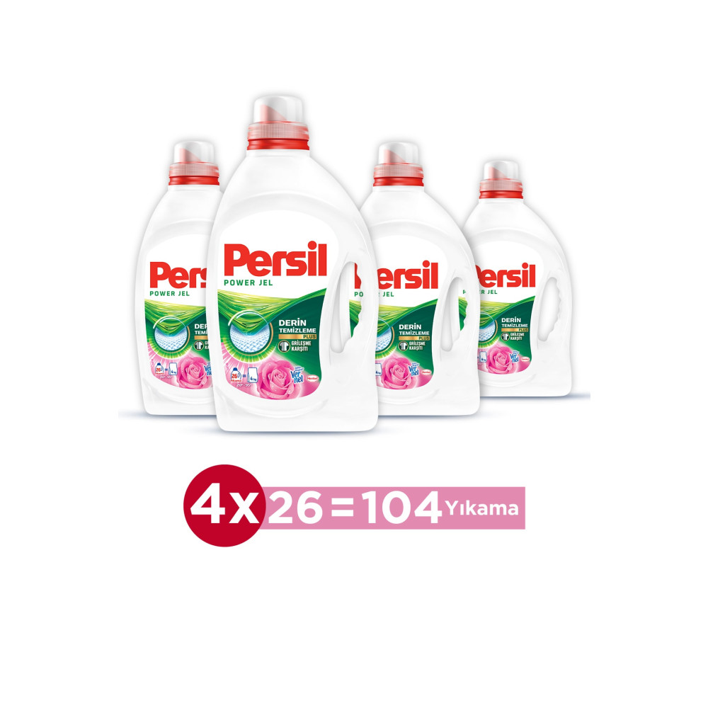 Persil Sıvı Çamaşır Deterjanı 4 x 26 WL (104 Yıkama) Gülün Büyüsü Çamaşır Deterjanı Fiyatı