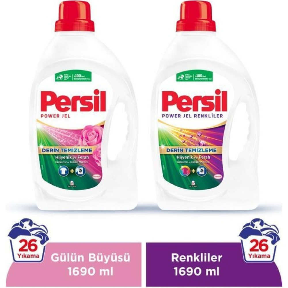 Persil Sıvı Çamaşır Deterjanı Gülün Büyüsü 1690 ml + Color 1690 ml Çamaşır Deterjanı Fiyatı