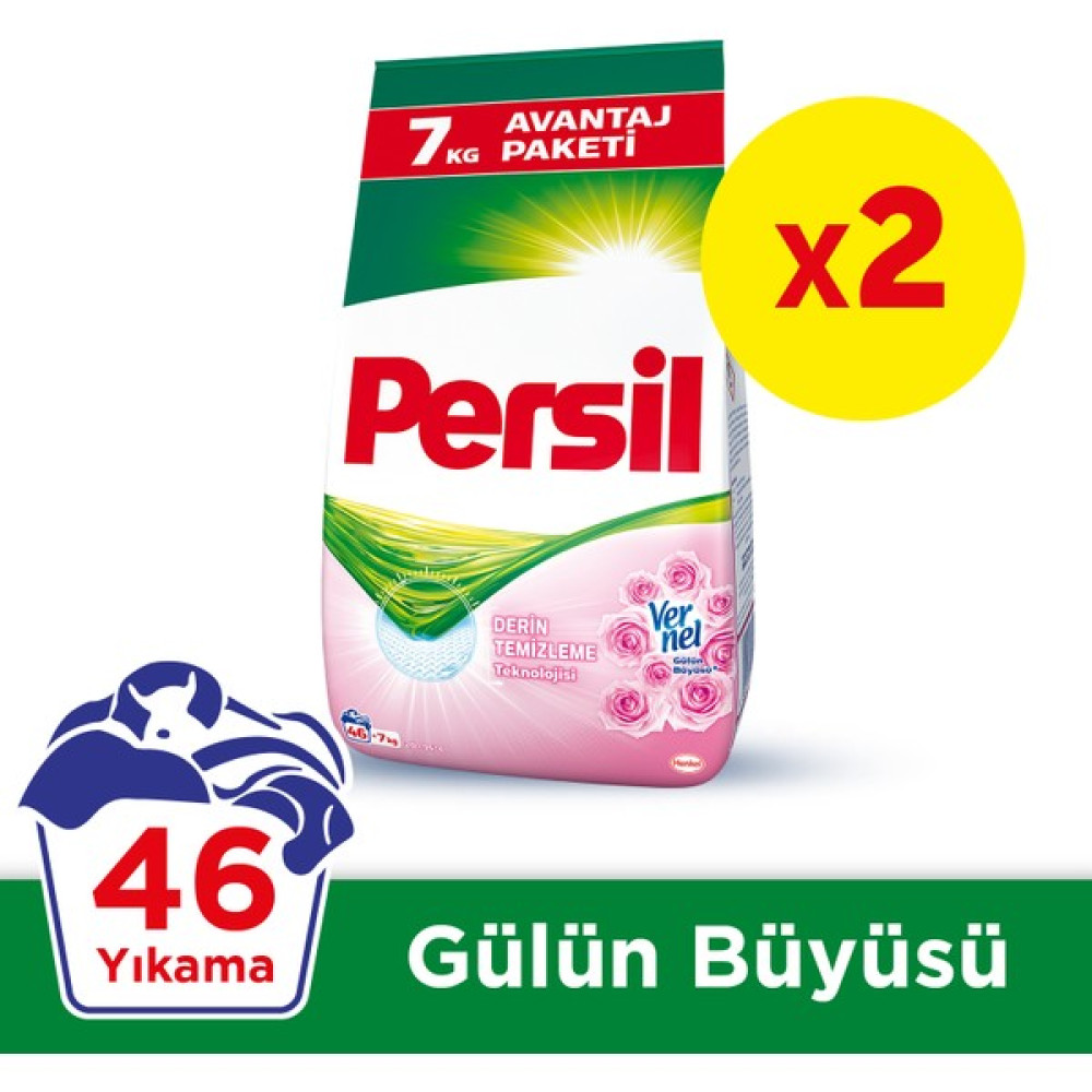 Persil Toz 7 kg 2li Set Gülün Büyüsü - 14 kg Çamaşır Deterjanı Fiyatı