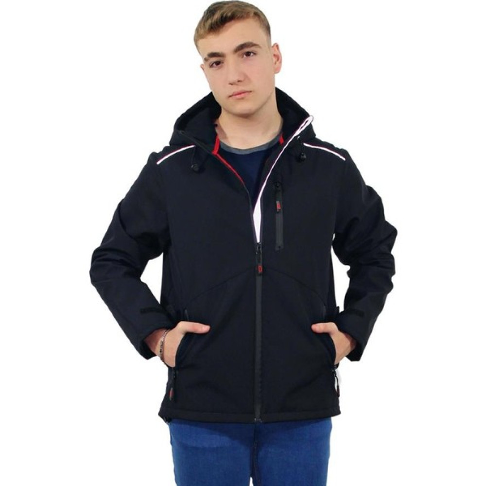 Persmont SMK05 Unisex Siyah Kapüşonlu Softshell Mont Erkek Mont Fiyatı