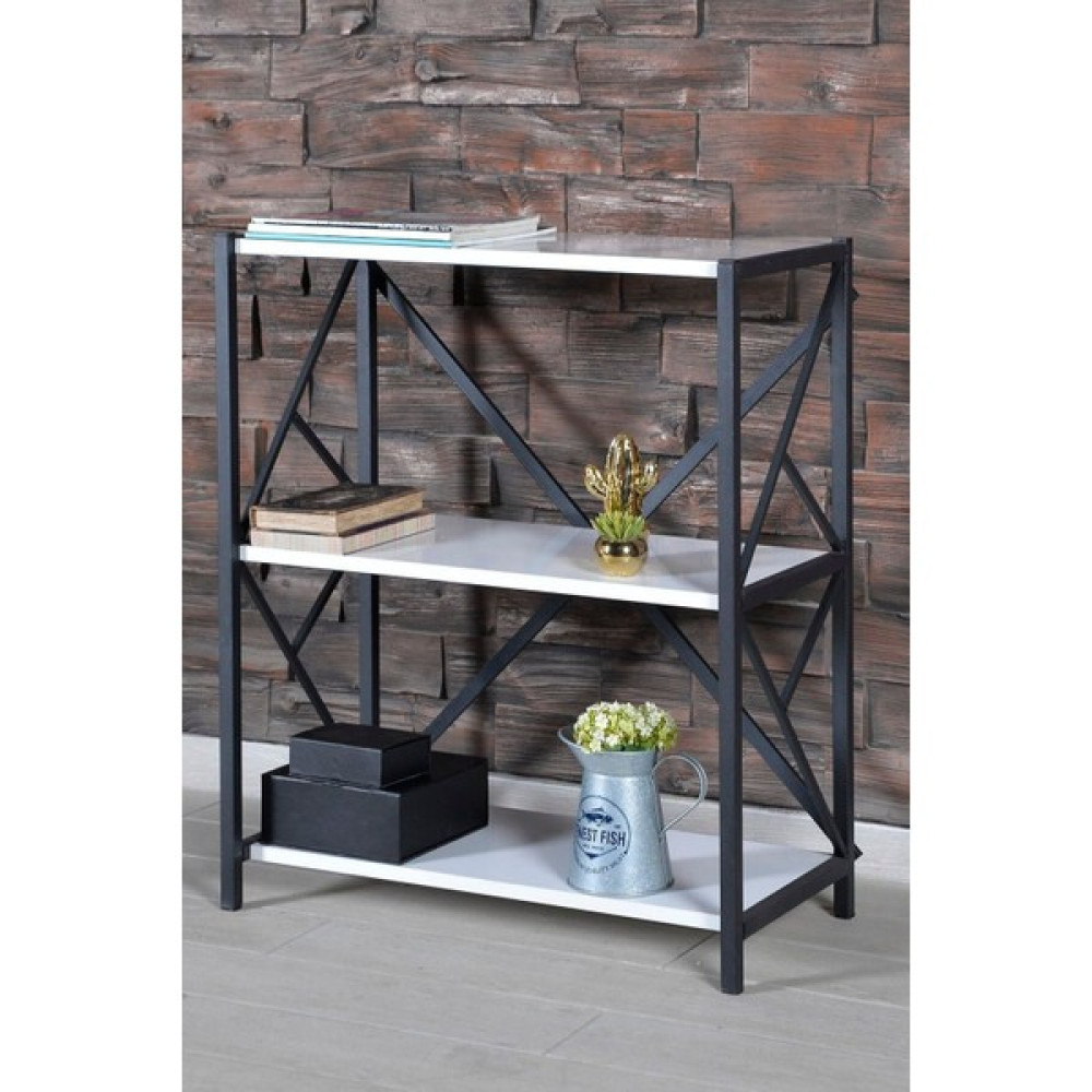 Peruma Home Beyaz 3 Raflı Mini Kitaplık Dekoratif Mini Kitaplık Ayakkabılık 85 cm 36 cm 3 Metal 73 cm Klasik Me - 0 Kitaplık Fiyatı