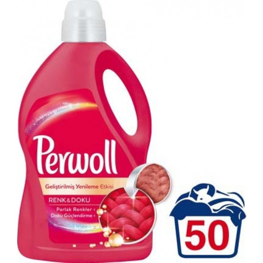 Perwoll Geliştirilmiş Renkli 3lt-6'lı Koli - 3 lt Çamaşır Deterjanı Fiyatı
