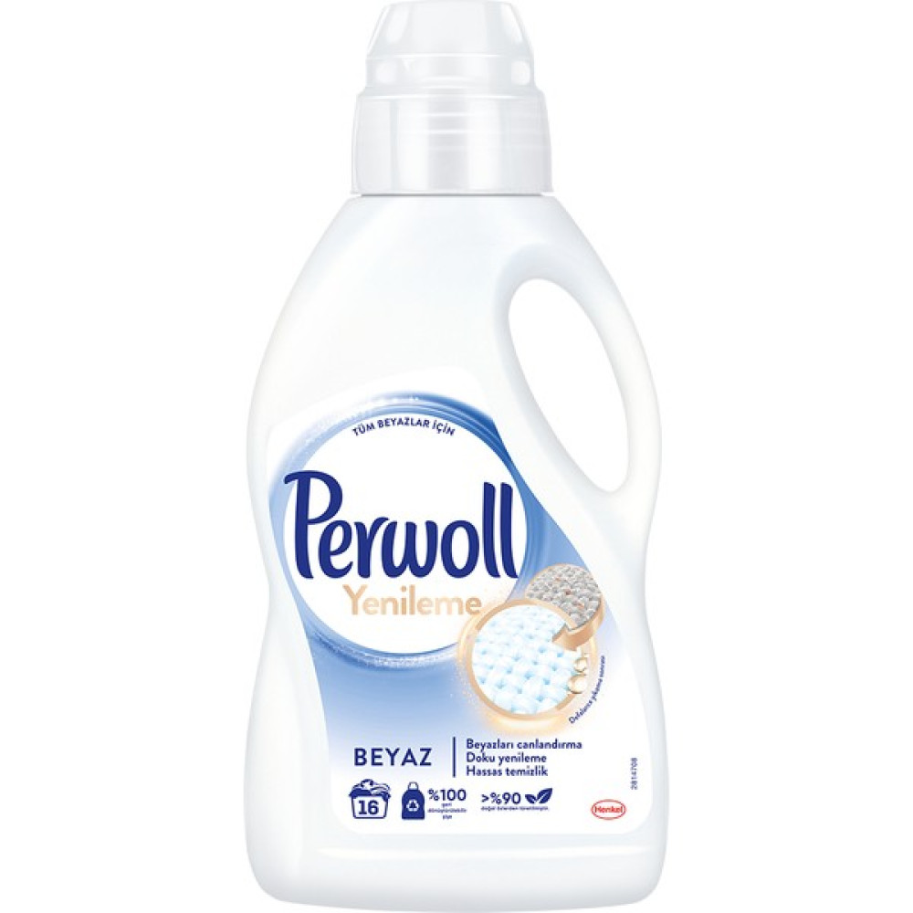 Perwoll Hassas Bakım Sıvı Çamaşır Deterjanı 1L (16 Yıkama) Beyaz Yenileme - 1 lt Çamaşır Deterjanı Fiyatı