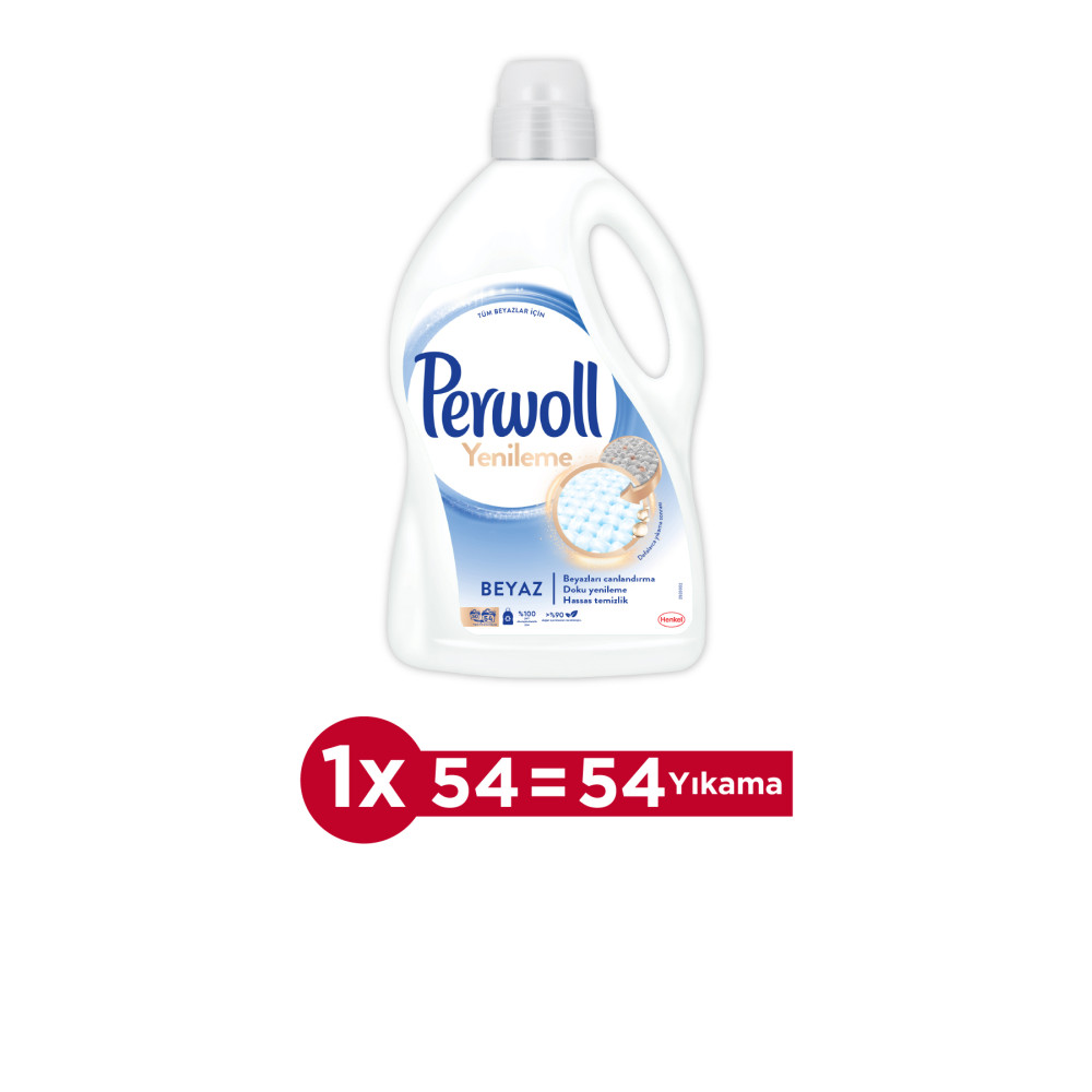 Perwoll Hassas Bakım Sıvı Çamaşır Deterjanı 2.97 L (54 YIKAMA) Beyaz Giysiler Için Yenileme&onarım Çamaşır Deterjanı Fiyatı