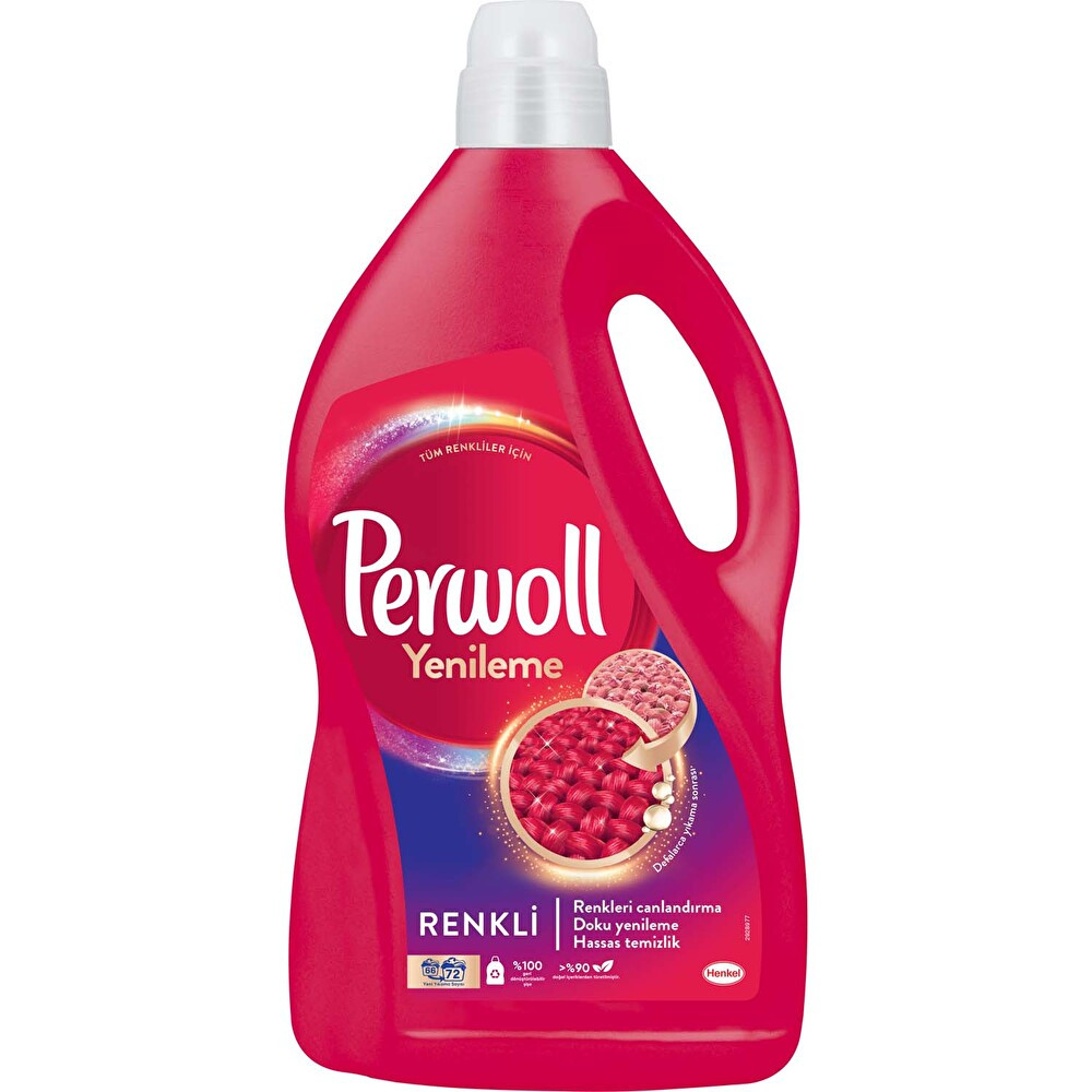 Perwoll Yenileme Renkliler Sıvı Çamaşır Detarjanı 72 Yıkama 3960 ml Diğer Fiyatı