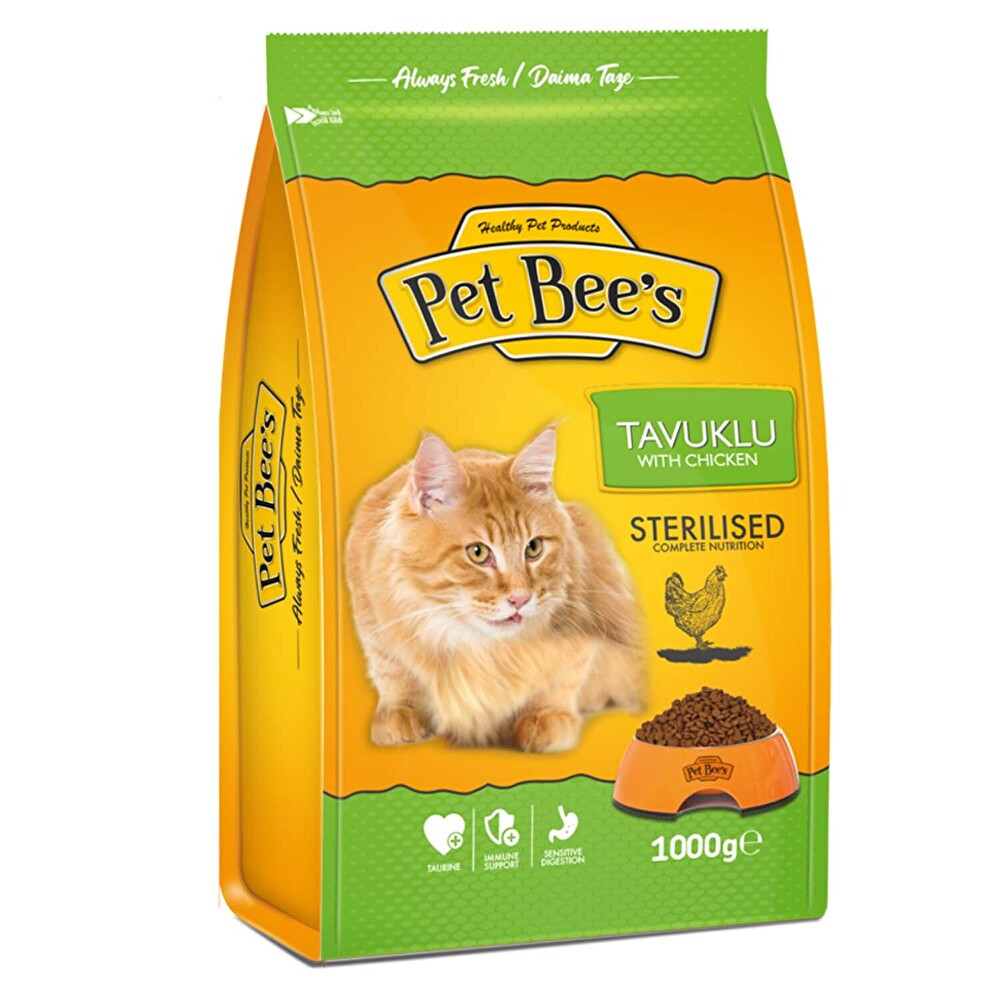 Pet Bee's Kısır Kedi Kuru Mama Tavuklu 1000 g Evcil Hayvan Ürünleri Fiyatı