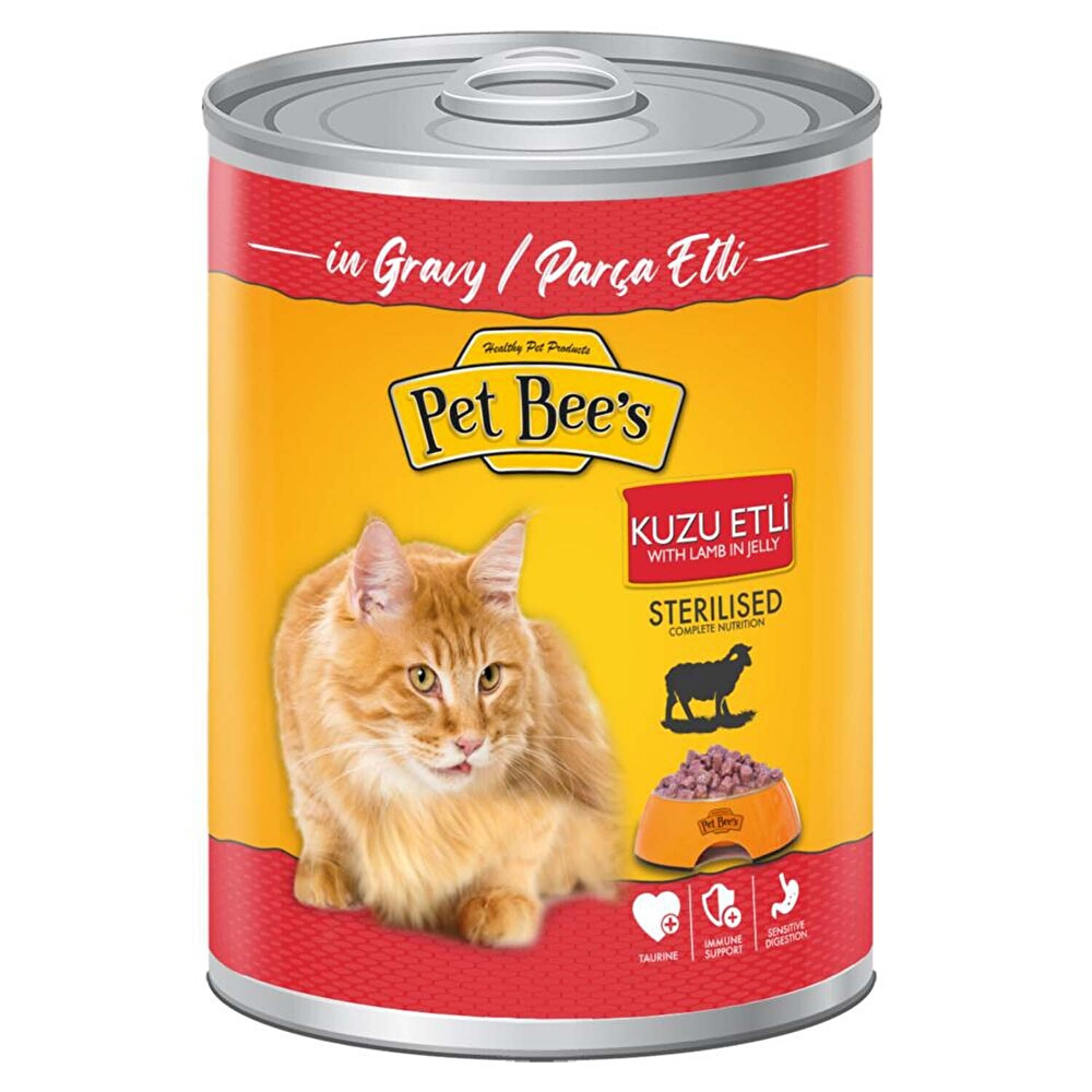 Pet Bee's Kısır Kedi Kuzulu Soslu Konserve Konserve 400 g Evcil Hayvan Ürünleri Fiyatı