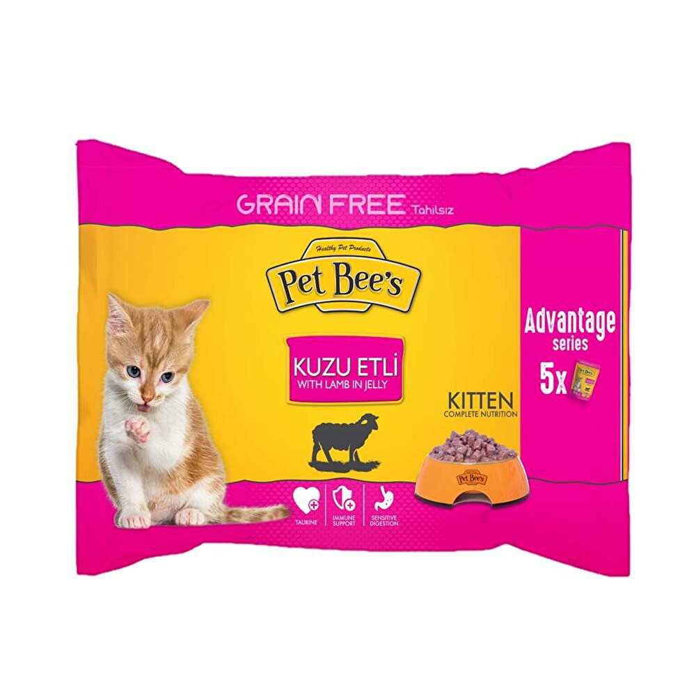 Pet Bee's Yavru Kedi Kuzulu 5 * 100 g Evcil Hayvan Ürünleri Fiyatı