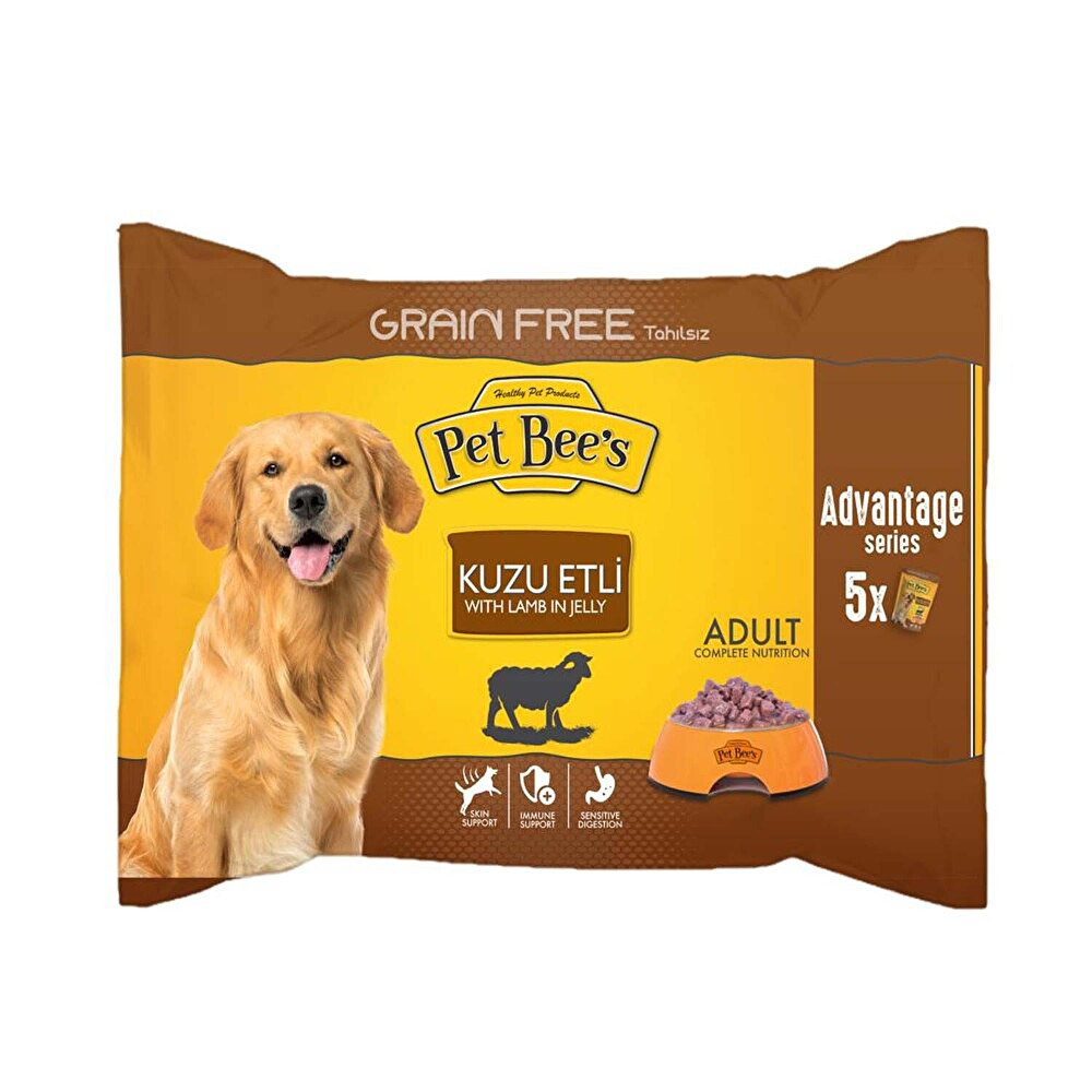 Pet Bee's Yetişkin Köpek Kuzulu 5 * 100 g Evcil Hayvan Ürünleri Fiyatı