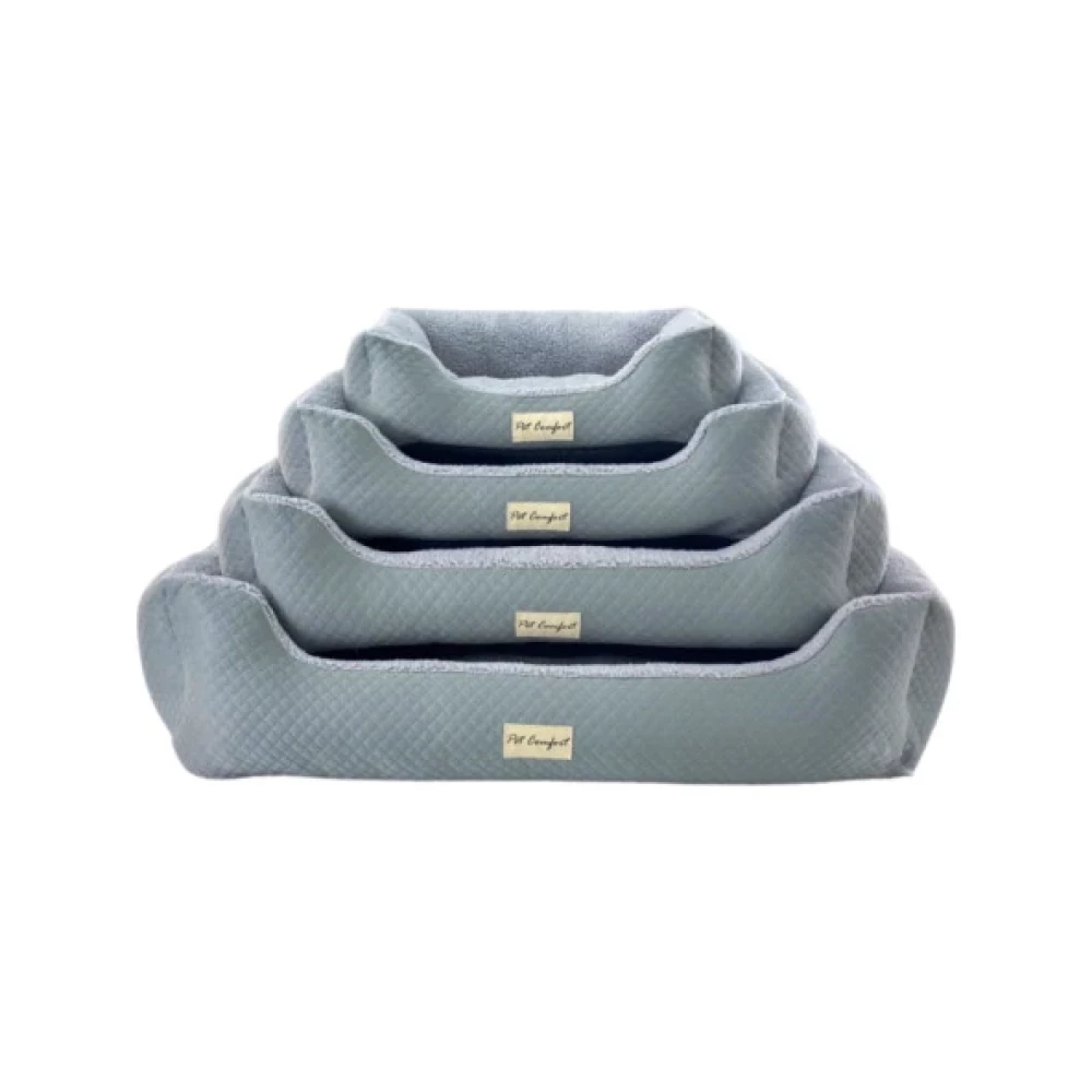 Pet Comfort Bravo Duo Köpek Yatağı Gri/Gri Peluş Xl 105X80cm Evcil Hayvan Ürünleri Fiyatı