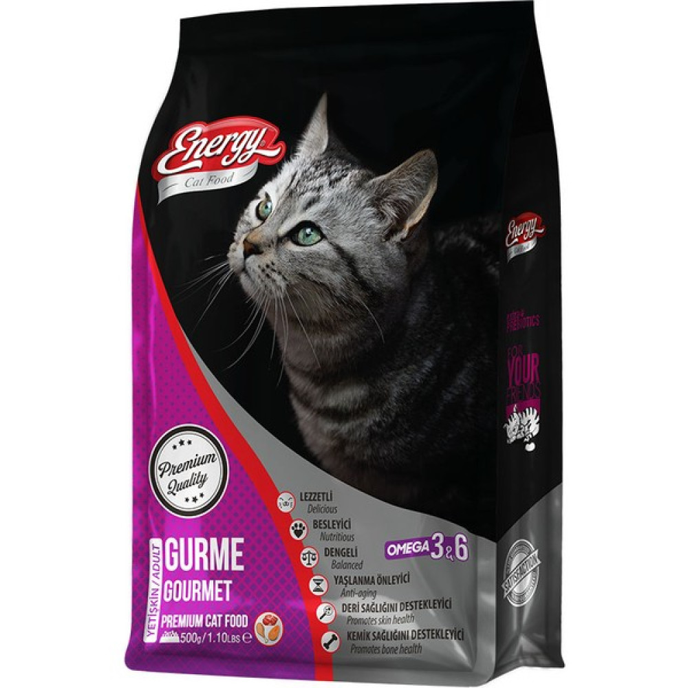 Pet Food Energy Cat Food Energy 500 g Gurme Yetişkin Kedi Maması Evcil Hayvan Ürünleri Fiyatı
