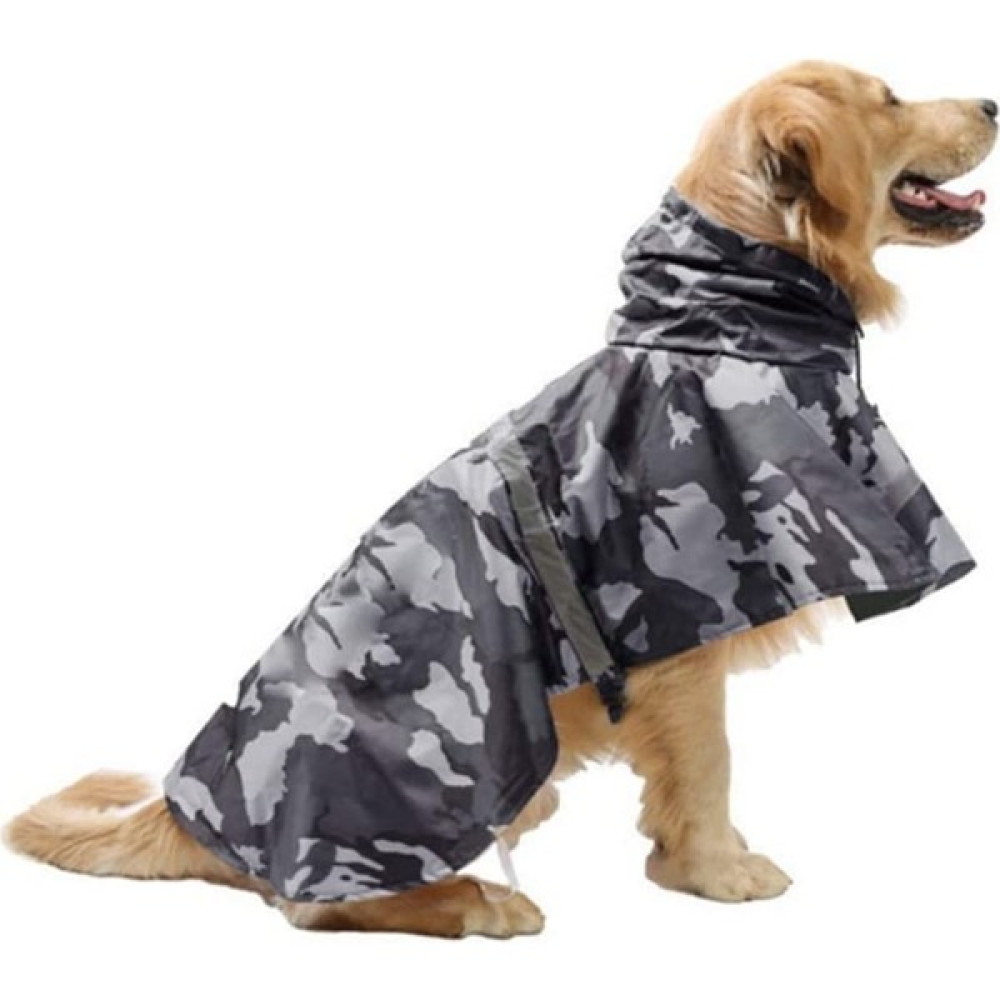 Pet Kamuflaj Yağmurluk Grey-Xl (Yurt Dışından) - Gri Evcil Hayvan Ürünleri Fiyatı