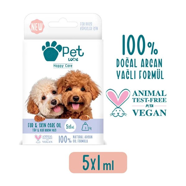 Pet Love Doğal Argan Yağlı 0-10 kg Köpek Tüy Bakım Yağı 5x1 ml – Parlaklık ve Besleyici Yoğun Bakım Evcil Hayvan Ürünleri Fiyatı