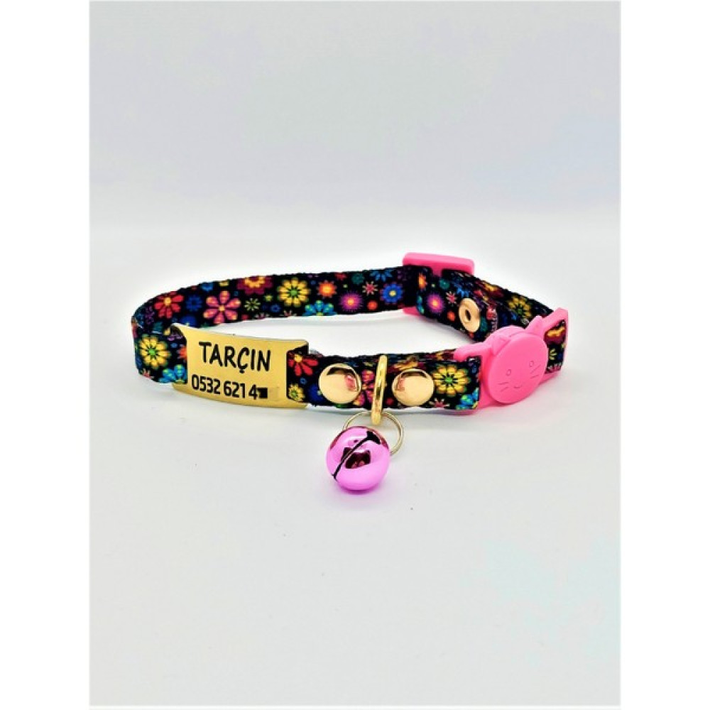 Pet Love Forever İsme Özel Güvenlik Kilitli Çiçekli Kedi Tasması 13-20 cm S Evcil Hayvan Ürünleri Fiyatı