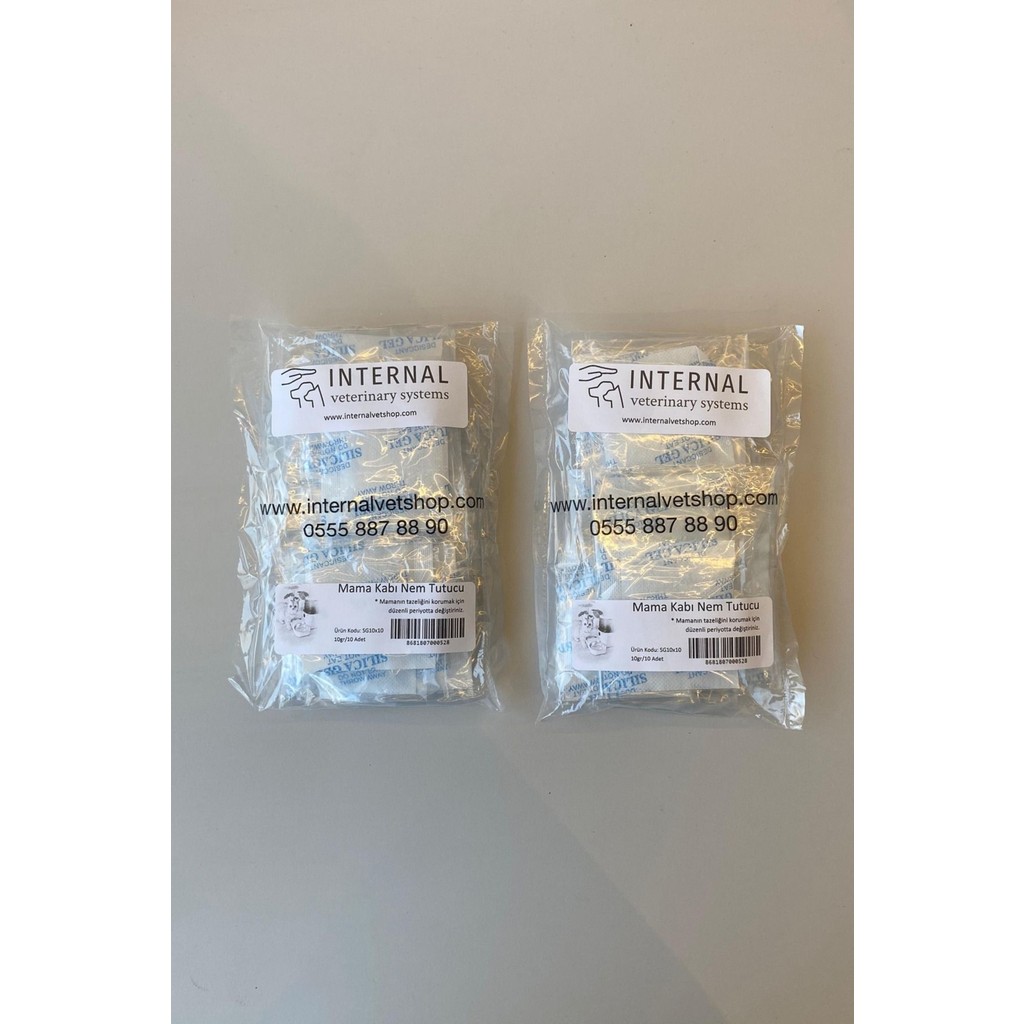 Pet Mama Kabı Nem Tutucu, 2x10'lu Paket (10 gr x 10 Adet),Kedi Köpek Mama Kabı Nem Tutucu Evcil Hayvan Ürünleri Fiyatı