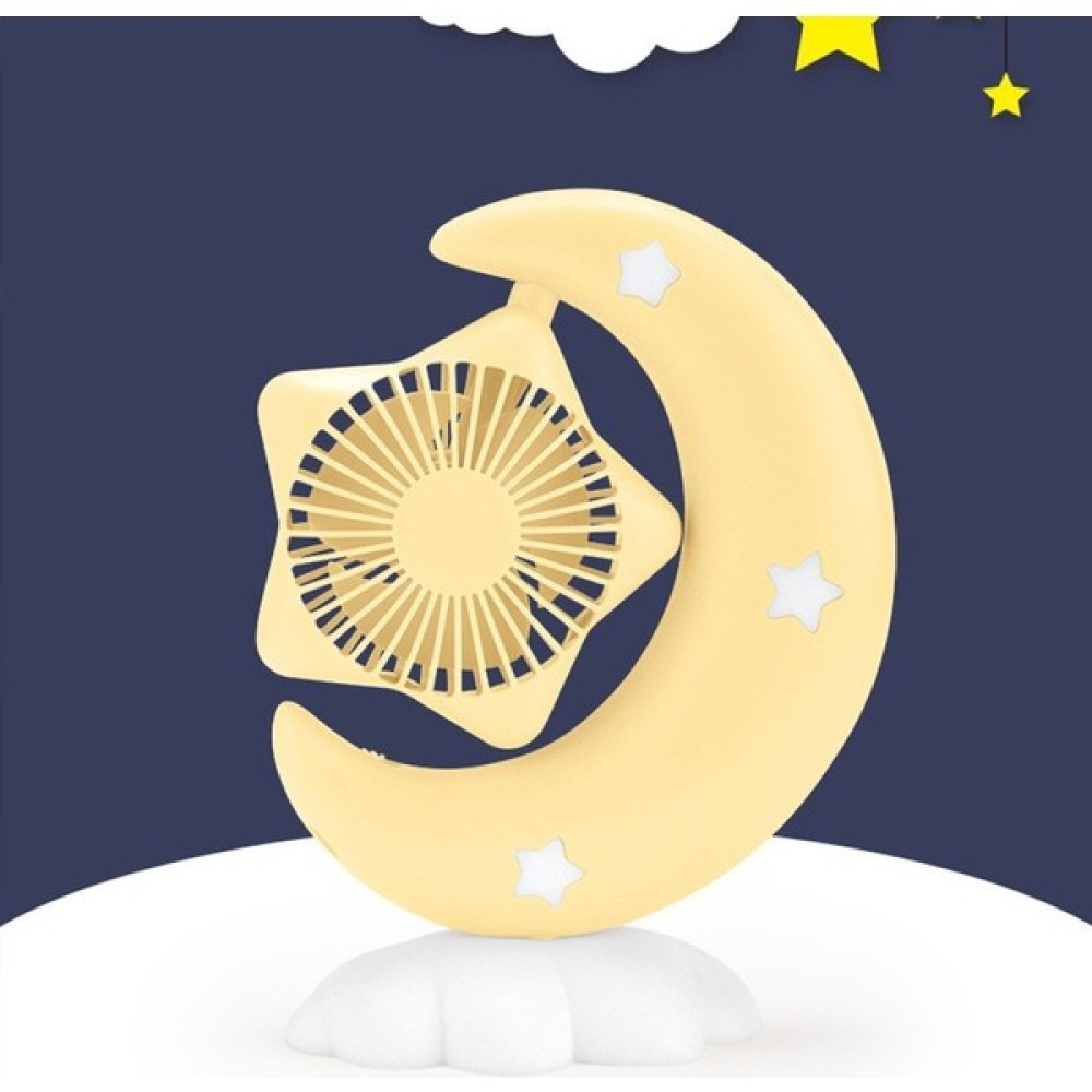 Pet Moon Küçük Masaüstü Iki Hızlı Ayarlanabilir Taşınabilir Fan (Yurt Dışından) - Sarı Oto Boyaları Fiyatı