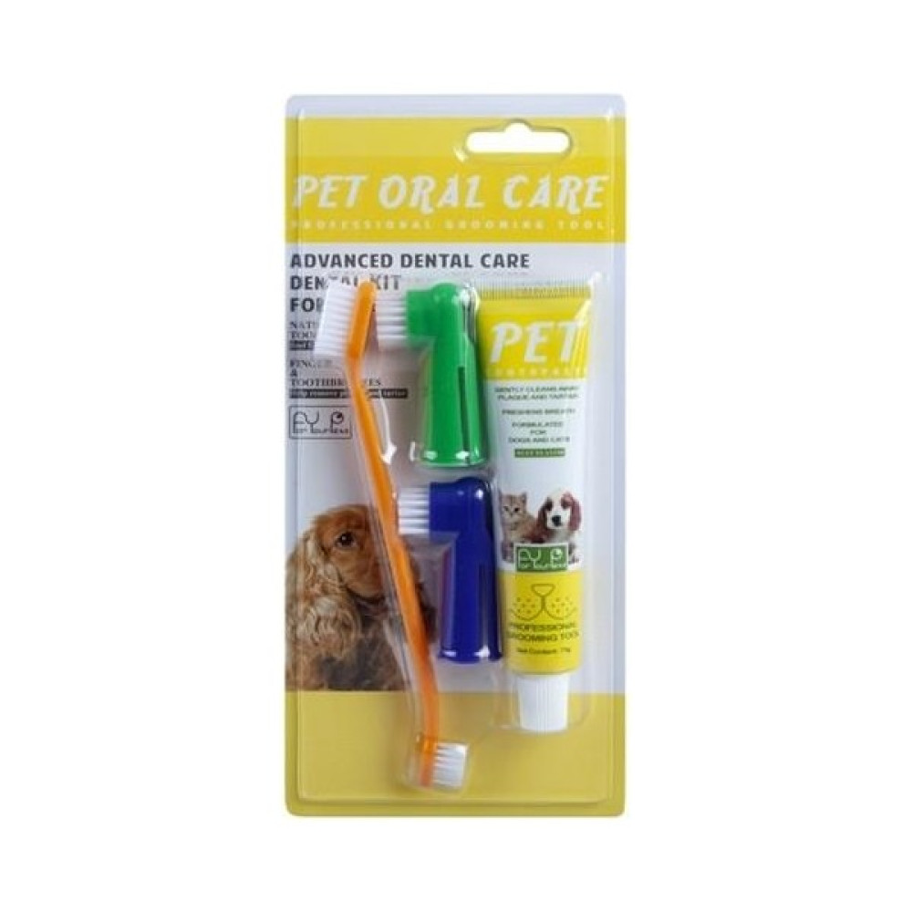 Pet Oral Care Biftek Aromalı Köpek Diş Fırçacı ve Macunu Temizleme Seti Evcil Hayvan Ürünleri Fiyatı