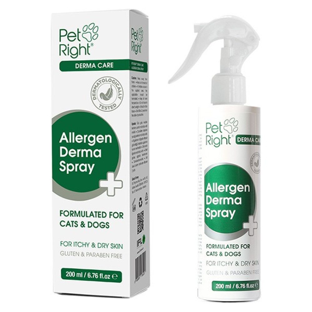 Pet Right® Allergen Derma Spray - Kedi Köpekler Için Allergen ve Mantar Spreyi Evcil Hayvan Ürünleri Fiyatı