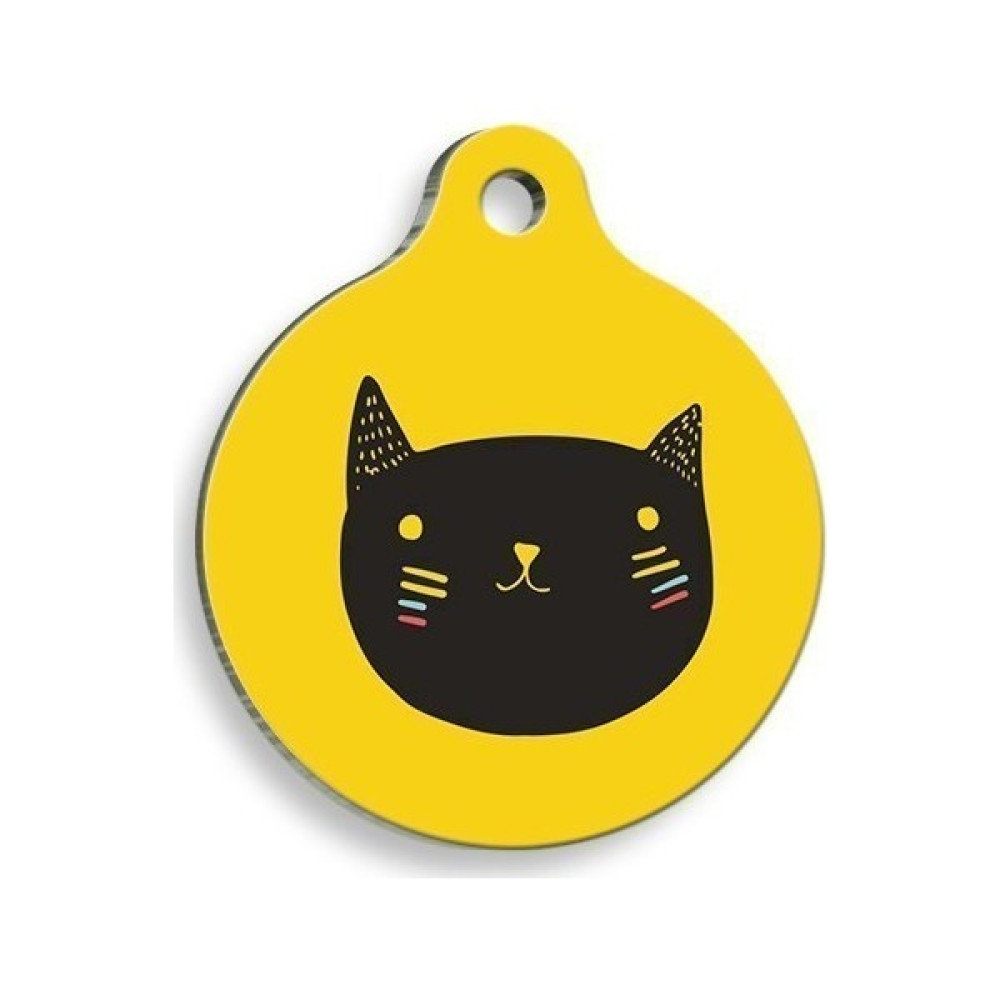 Pet Tag Art Sarı Yuvarlak Kedi Künyesi - Small: 2,5 cm. Evcil Hayvan Ürünleri Fiyatı